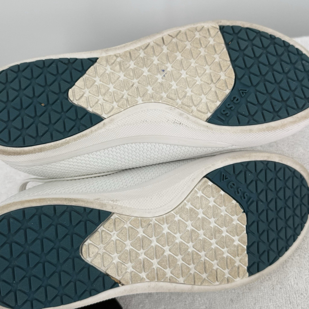 Vessi Womens Weekend Sneaker Size 9 Waterproof White Knit Casual Shoe Athletic - Picture 8 of 9